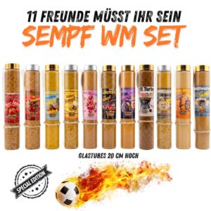 Sempf Set Fußball WM,11 Freunde müsst Ihr sein Special Edition im Glas